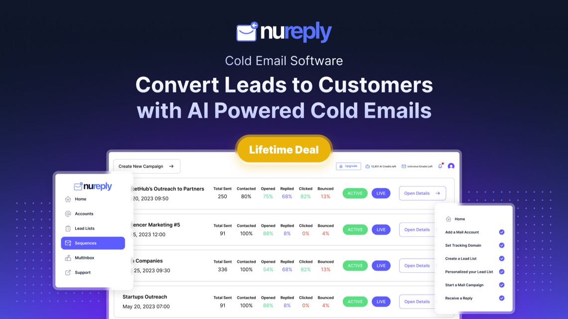 Nureply - convert leads to customers with ai powered cold emails